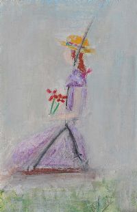 GIRL ON A SWING by Colin Flack at Ross's Online Art Auctions
