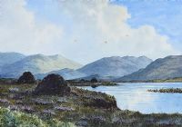 LOCH AN IUIR, COUNTY DONEGAL by Douglas Alexander RHA at Ross's Online Art Auctions