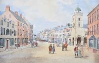 HIGH STREET, BELFAST CIRCA 1810 by Joseph William Carey RUA at Ross's Online Art Auctions