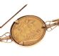 9CT GOLD HALF-SOVEREIGN BROOCH at Ross's Online Art Auctions