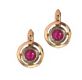 14CT GOLD RUBY EARRINGS AND PENDANT at Ross's Online Art Auctions