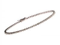 18CT WHITE GOLD AND DIAMOND TENNIS BRACELET at Ross's Online Art Auctions