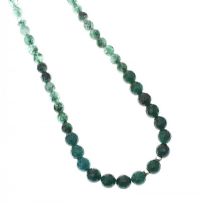 JADE BEADED NECKLACE at Ross's Online Art Auctions