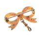9CT GOLD BOW BROOCH at Ross's Online Art Auctions