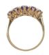9CT GOLD RING SET WITH FIVE GRADUATED AMETHYSTS at Ross's Online Art Auctions