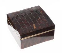 TORTOISE SHELL AND BONE JEWELLERY BOX at Ross's Online Art Auctions