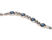 18CT WHITE GOLD SAPPHIRE AND DIAMOND FANCY LINK BRACELET at Ross's Online Art Auctions