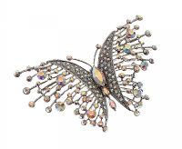 SILVER-TONE BUTTERFLY BROOCH at Ross's Online Art Auctions