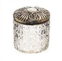 SILVER TOPPED JAR at Ross's Online Art Auctions