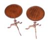 PAIR OF EDWARDIAN MAHOGANY WINE TABLES at Ross's Online Art Auctions