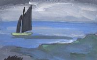 SAILING HOME AT DUSK by Markey Robinson at Ross's Online Art Auctions