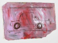 RED CAR by Basil Blackshaw HRHA HRUA at Ross's Online Art Auctions