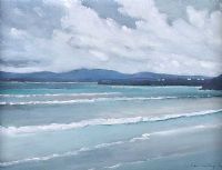 DOWNINGS BEACH & PIER by Sean Lorinyenko at Ross's Online Art Auctions