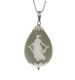 STERLING SILVER AND  GREEN JASPER NECKLACE at Ross's Online Art Auctions