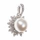 18CT WHITE GOLD SOUTH SEA PEARL AND DIAMOND PENDANT at Ross's Online Art Auctions