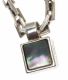 SILVER-TONE AND SHELL PENDANT NECKLACE at Ross's Online Art Auctions