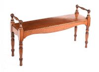MAHOGANY WINDOW SEAT at Ross's Online Art Auctions