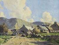 KERRY COTTAGES by Maurice Canning Wilks ARHA RUA at Ross's Online Art Auctions