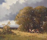 SHELTERING CATTLE, COUNTY DOWN by Arthur H. Twells RUA at Ross's Online Art Auctions