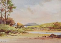 AT MAHEE ISLAND, STRANGFORD LOUGH by Maurice Canning Wilks ARHA RUA at Ross's Online Art Auctions