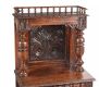VICTORIAN CARVED OAK FALL FRONT CABINET at Ross's Online Art Auctions