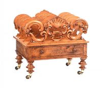 VICTORIAN WALNUT CANTERBURY at Ross's Online Art Auctions