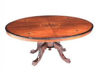 VICTORIAN OVAL COFFEE TABLE at Ross's Online Art Auctions