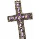STERLING SILVER CROSS PENDANT AND MARCASITE BROOCH at Ross's Online Art Auctions