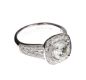 18CT WHITE GOLD DIAMOND AND MOISSANITE RING at Ross's Online Art Auctions