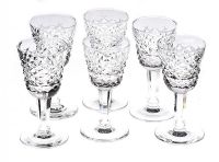 SET OF SIX WATERFORD LIQUER GLASSES at Ross's Online Art Auctions