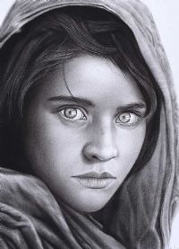 GIRL IN A HOOD by Eastern School at Ross's Online Art Auctions