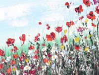 POPPIES by Lorna Millar at Ross's Online Art Auctions