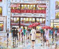 BEWLEY'S CAFE, DUBLIN by Holly Hanson at Ross's Online Art Auctions