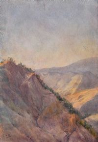 SHIMLA MOUNTAIN RANGE by Coralie de Burgh Kinahan at Ross's Online Art Auctions
