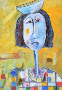 VILLAGE WOMAN by Nasir at Ross's Online Art Auctions