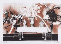 LA TABLE, 1986 by Michael Farrell RHA at Ross's Online Art Auctions