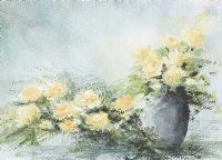 YELLOW ROSES by Mattie Waugh at Ross's Online Art Auctions