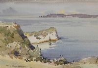 KENBANE & RATHLIN ISLAND, BALLYCASTLE, COUNTY ANTRIM by Richard Faulkner HRUA RHA at Ross's Online Art Auctions