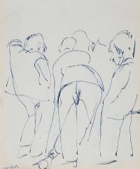 STREET GAMES by George Campbell RHA RUA at Ross's Online Art Auctions