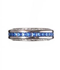 10CT WHITE GOLD PLATED RING at Ross's Online Art Auctions