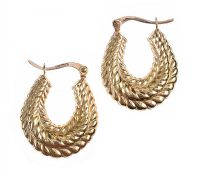 9CT GOLD HOOPS at Ross's Online Art Auctions