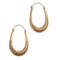 9CT GOLD HOOPS at Ross's Online Art Auctions