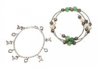TWO STERLING SILVER BRACELETS at Ross's Online Art Auctions