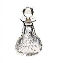 SILVER HAND CUT PERFUME BOTTLE at Ross's Online Art Auctions