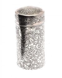 STERLING SILVER TALC SHAKER at Ross's Online Art Auctions