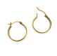 18CT GOLD ENGRAVED HOOP EARRINGS at Ross's Online Art Auctions