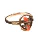 9CT GOLD RING SET WITH CORAL at Ross's Online Art Auctions