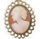 9CT GOLD CAMEO PENDANT at Ross's Online Art Auctions