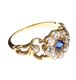 18CT GOLD SAPPHIRE AND DIAMOND CLUSTER RING IN A VICTORIAN STYLE at Ross's Online Art Auctions