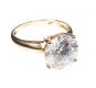 14CT GOLD MOISSANITE RING at Ross's Online Art Auctions
